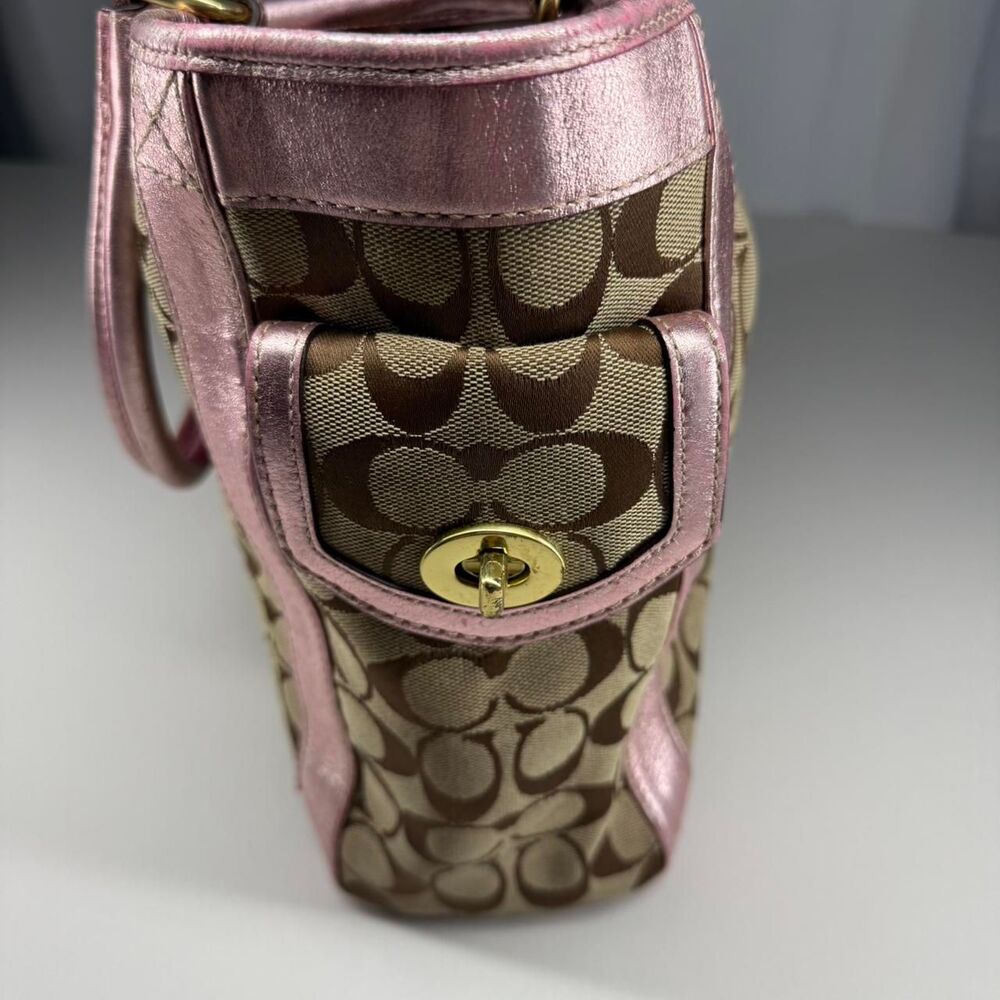 Coach Metallic Pink Shoulder bag - Picture 5 of 8
